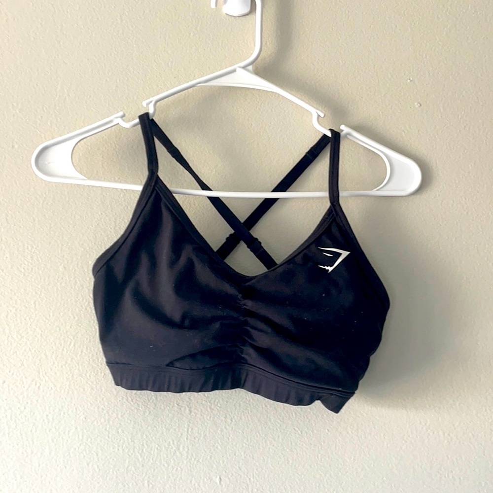 Gymshark Black Scrunch Bra